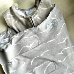 [Halo] 100% Cotton Sleepsack Swaddle, 3-Way Adjustable Wearable Blanket Small